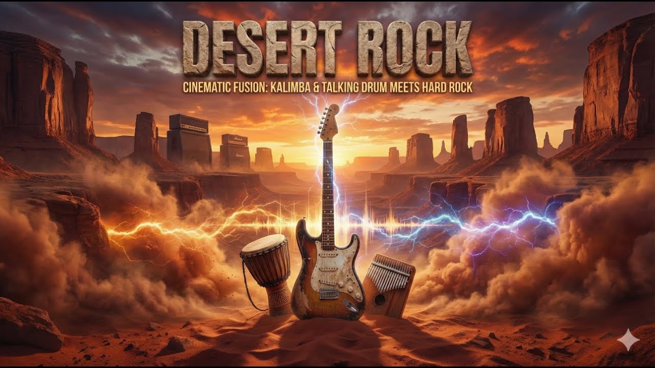 DESERT ROCK | Cinematic Fusion: Kalimba & Talking Drum meets Hard Rock