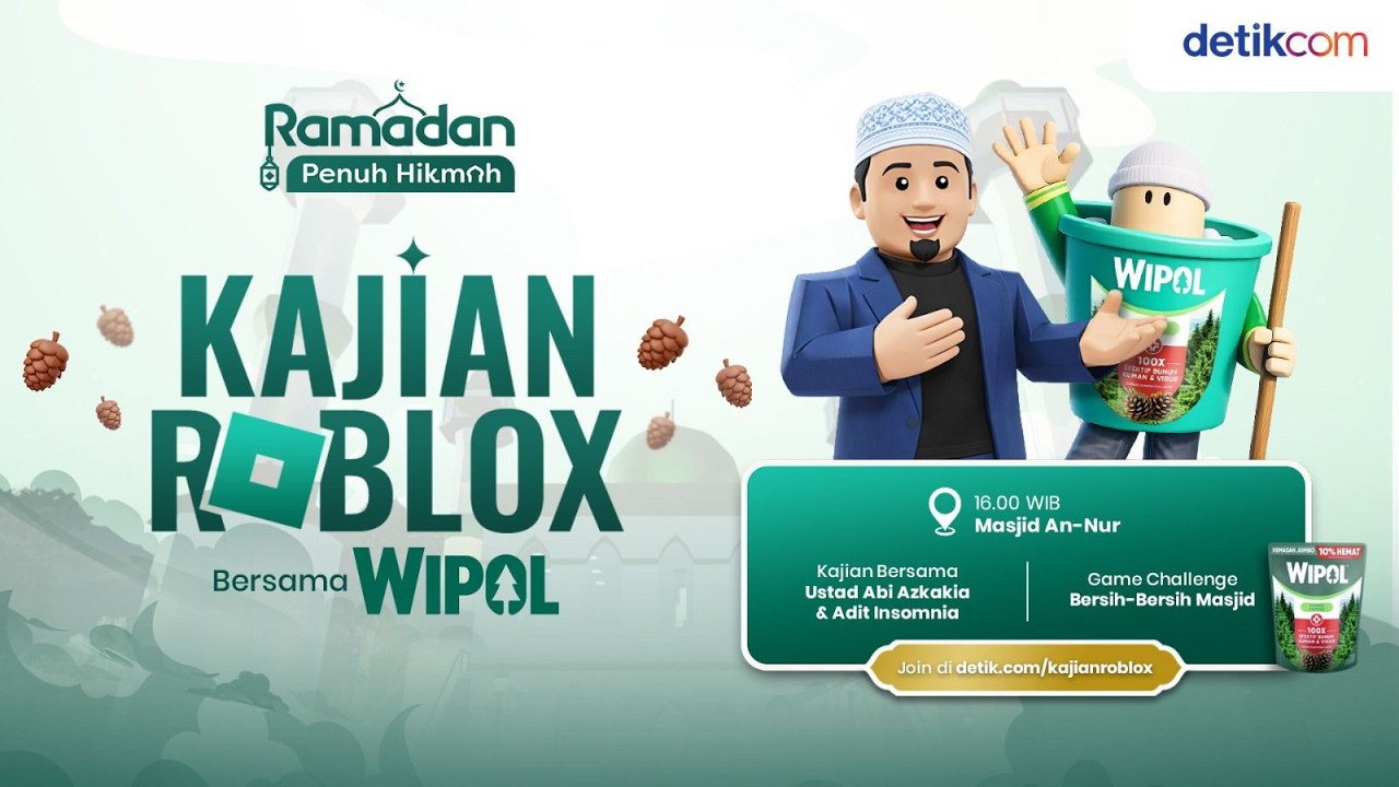 🔴 [LIVE] - Kajian Ramadan Roblox bersama Wipol