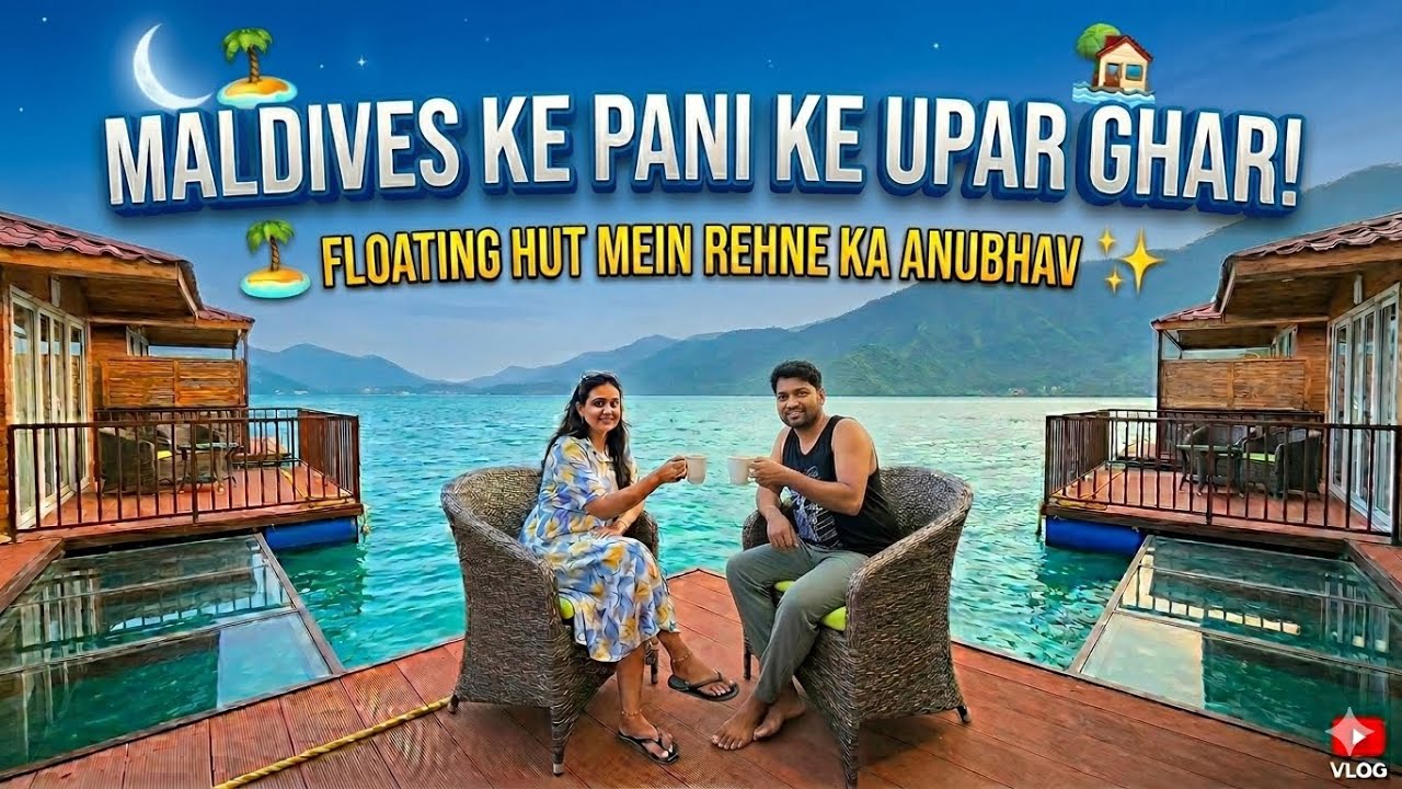India ka Sabse Unique Floating Hut 😱 | Tehri Dam Stay #TehriDam #FloatingHut #Uttarakhand