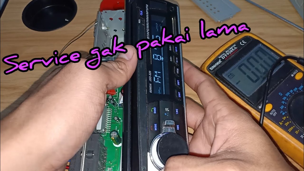 memperbaiki tape mobil taffware mati total