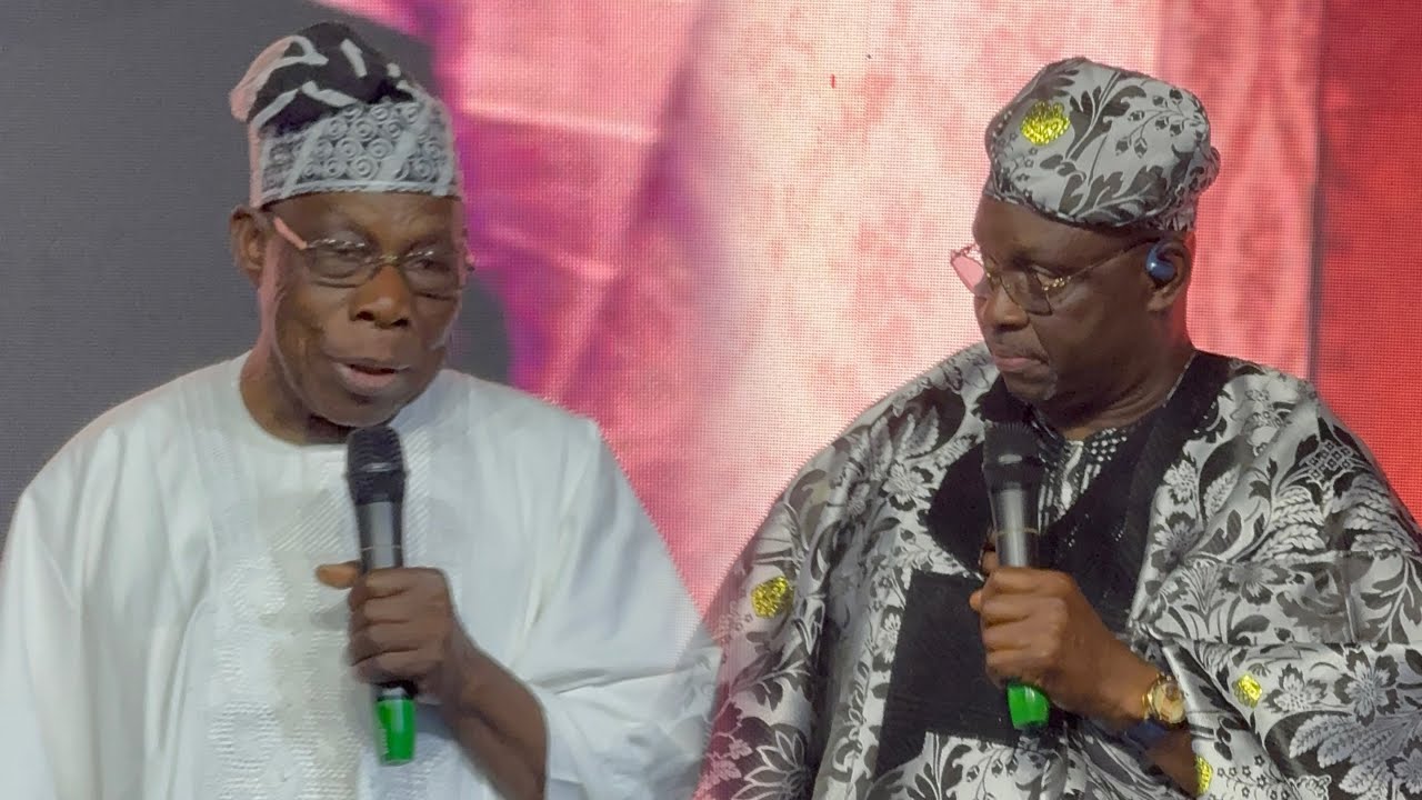 SEE WHAT OLUSEGUN OBASANJO DID TO AYO FAYOSE AS HE FINALLY FORGIVES HIM AT HIS 65TH BIRTHDAY PARTY  