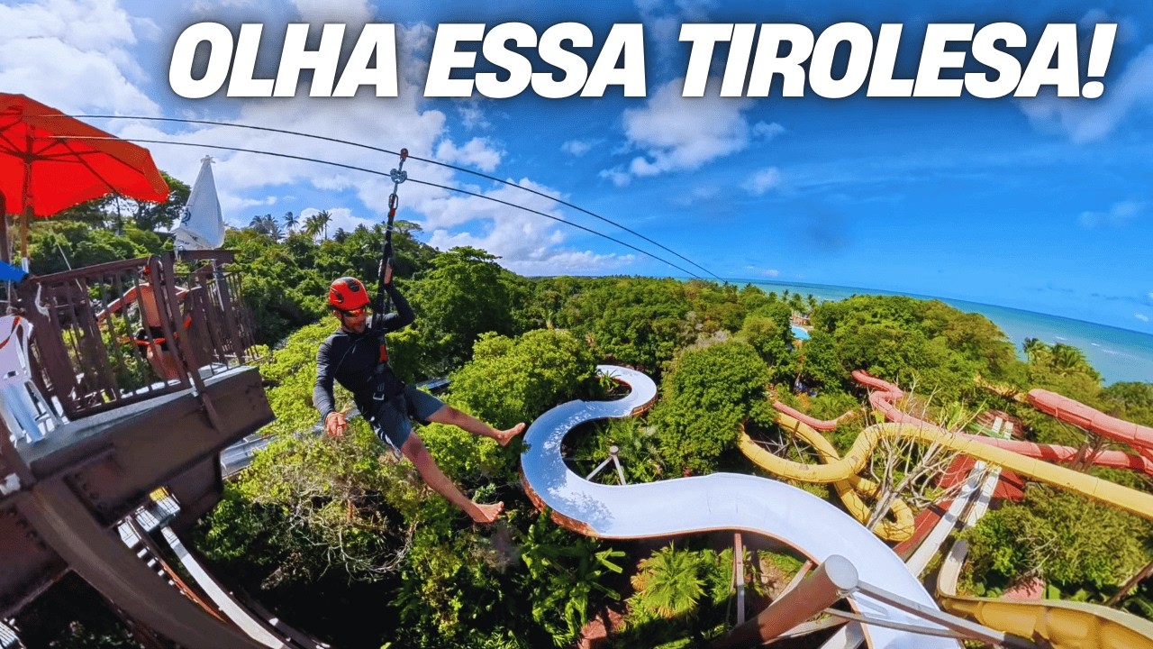 Tirolesa em Arraial da Ajuda É REALMENTE ASSUSTADORA!