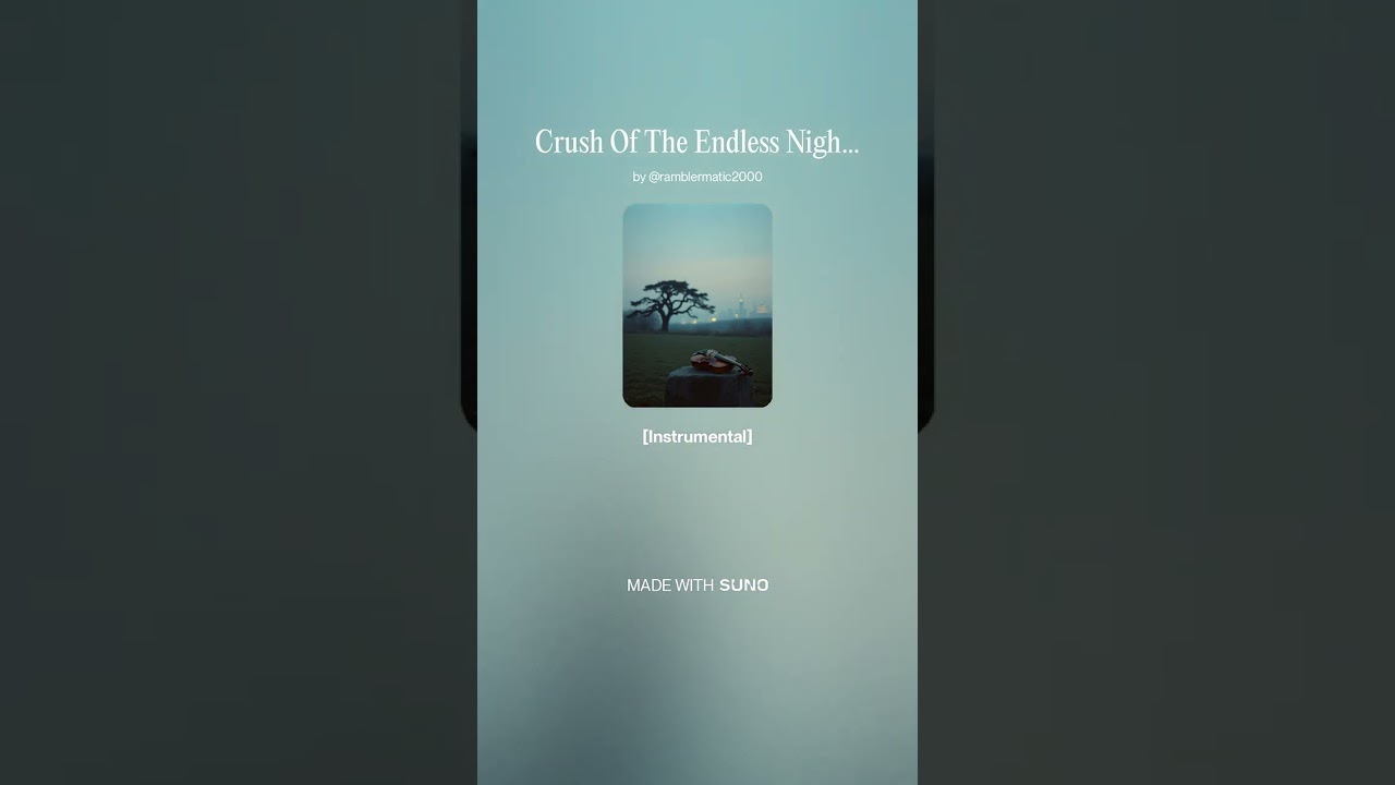 Crush Of The Endless Night (Instrumental - Dark Synthwave) - Dedicated to Pandasimone