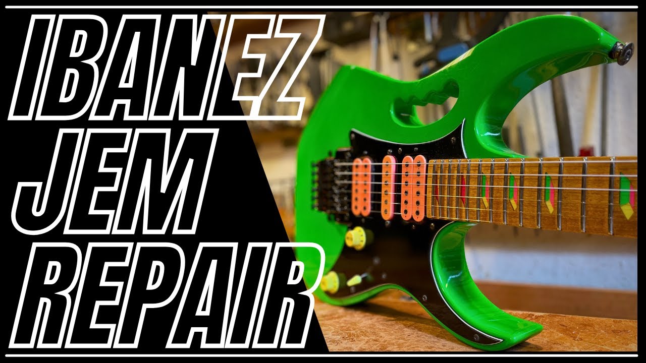 Ibanez JEM 777 LNG Steve Vai Guitar Repair/ Restoration