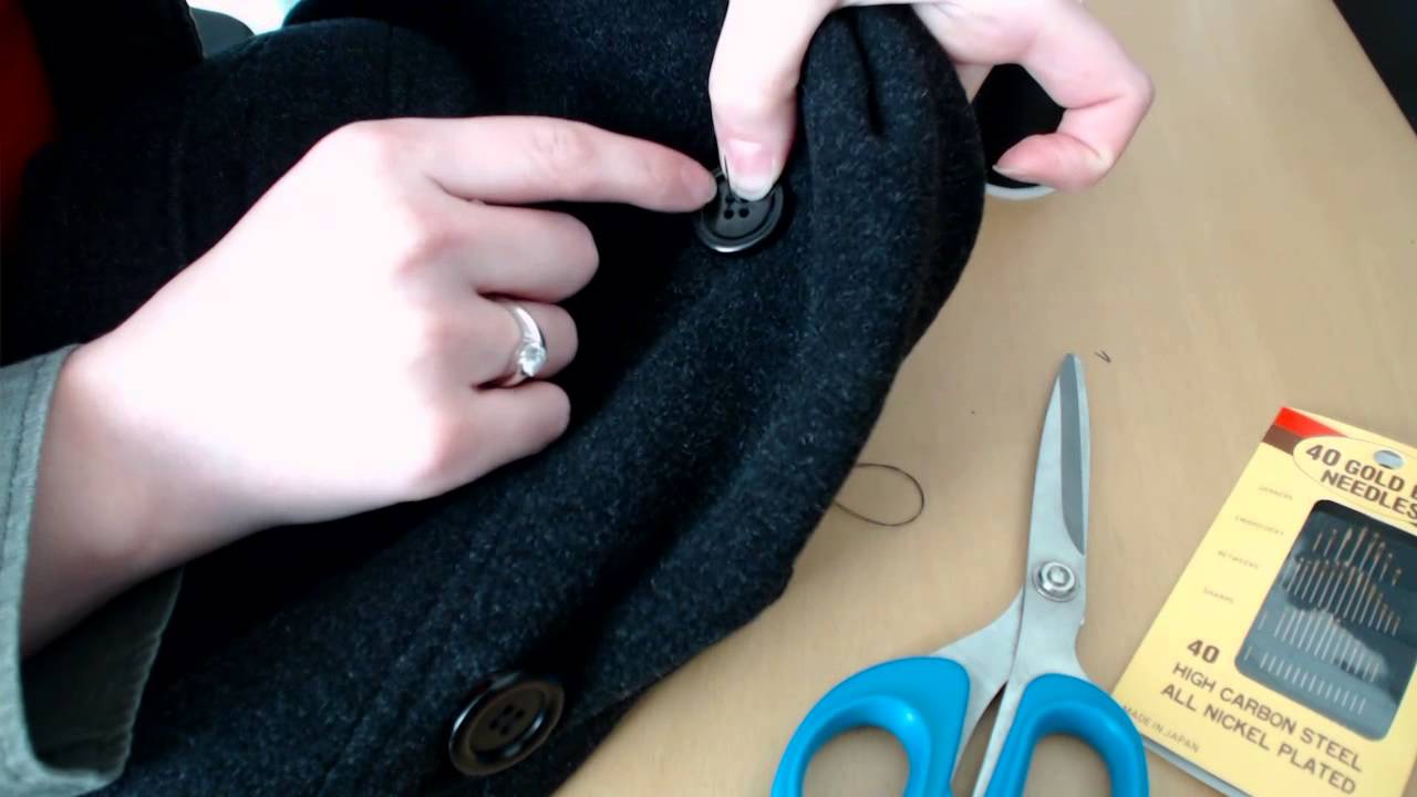 How to Sew on a Button by Hand - Tutorial - Expertly Dyed