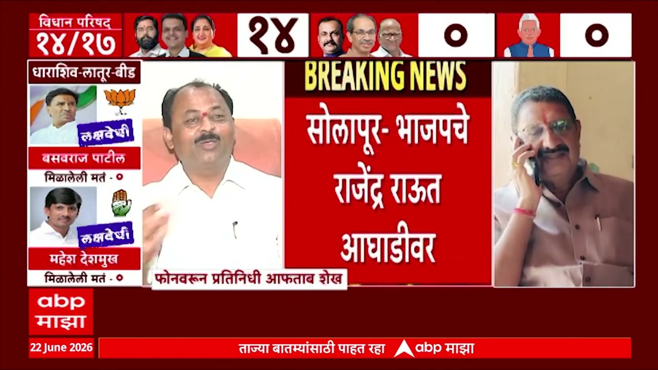 Solapur Vidhanparishad Election Result Rajendra Raut