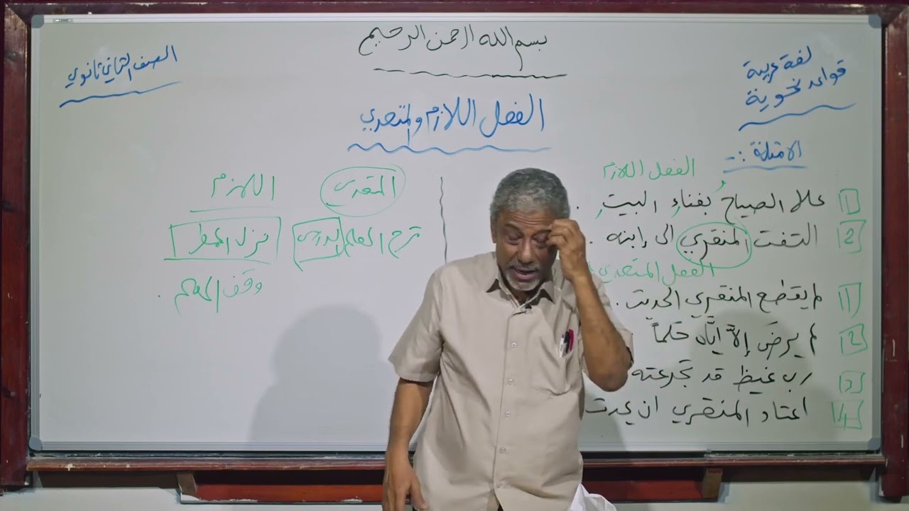 لغة عربية | الفعل الازم والمتعدي 1 | ثاني ثانوي
