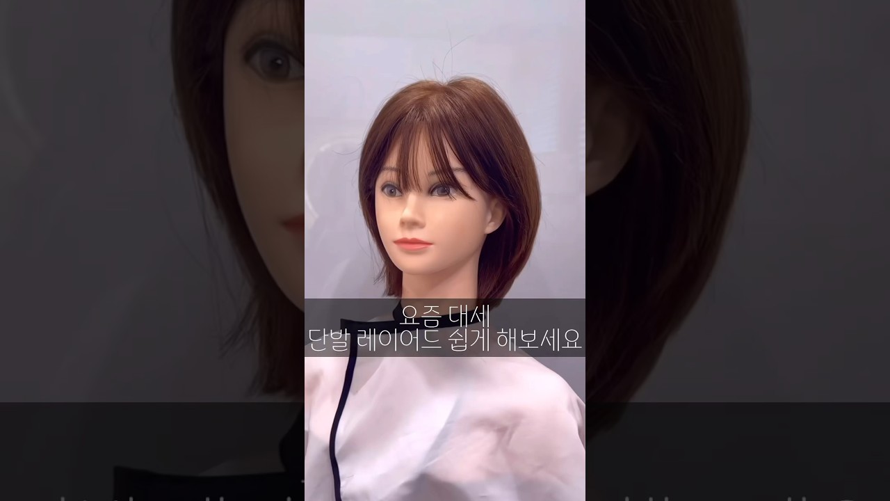 단발 레이어드  쉽게 잘라보세요 #단발레이어드컷 #단발머리#단발머리자르는법