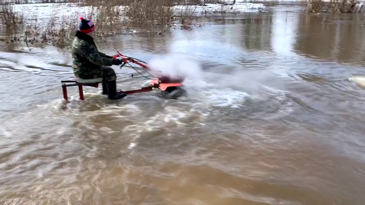 Гусеницы на мотоблоке. ГОНИМ ВОЛНУ!