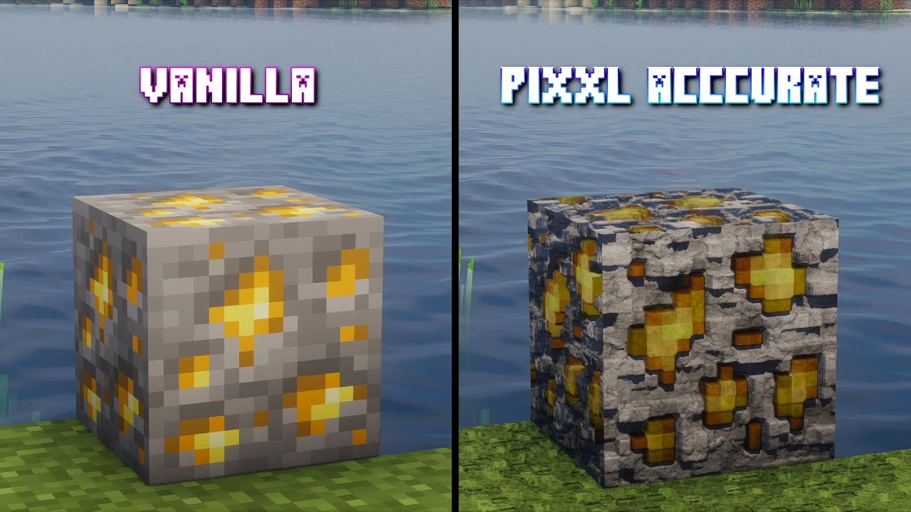 Minecraft: Vanilla vs Pixxl Accurate