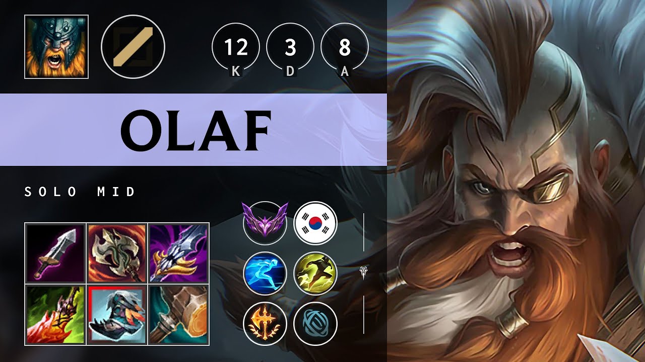 Olaf Mid vs Taliyah - KR Master Patch 25.04