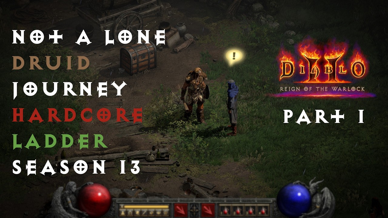 Diablo II: Resurrected \ Not a lone DRUID journey \ HARDCORE RotW ladder season 13 \ Part 1