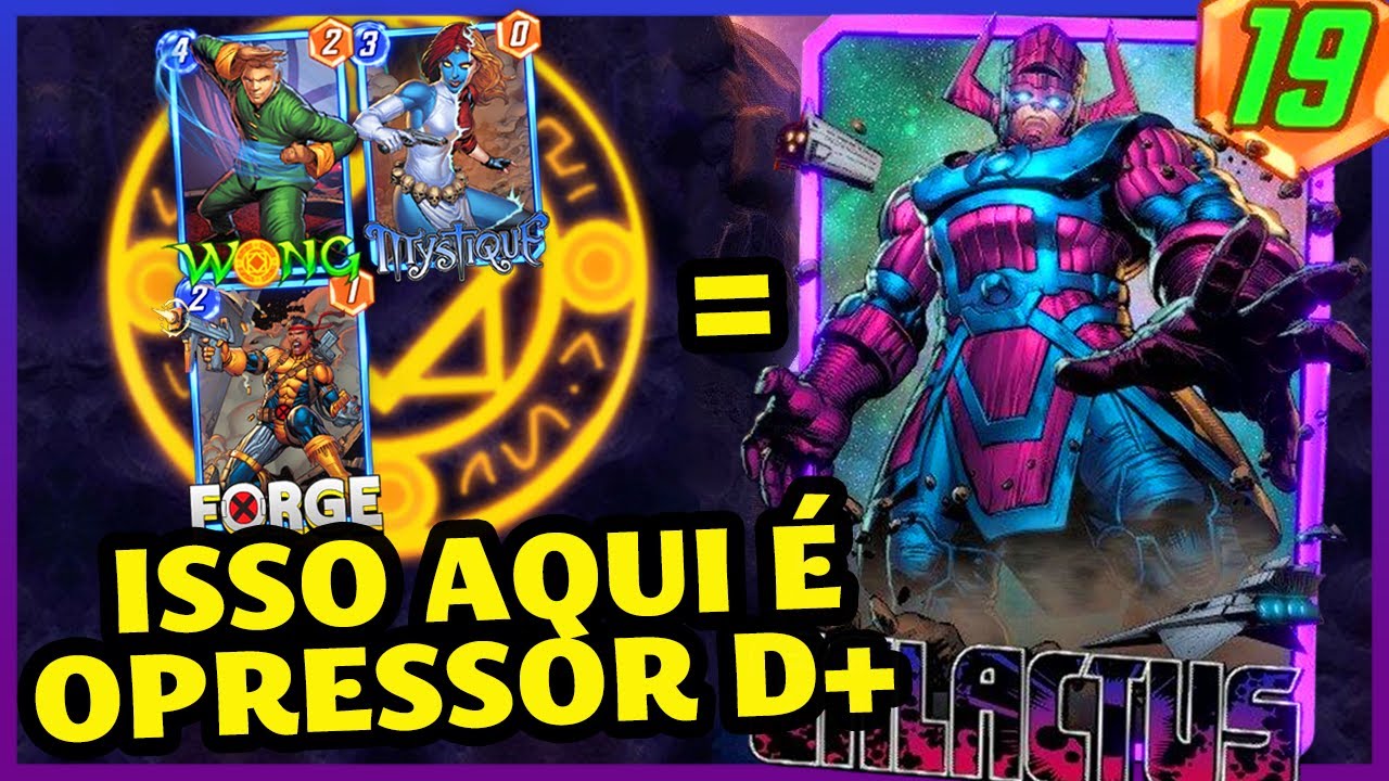 É GALACTUS QUASE TODO JOGO: COMBO FORGE + GALACTUS = VITÓRIA |Marvel  Snap|