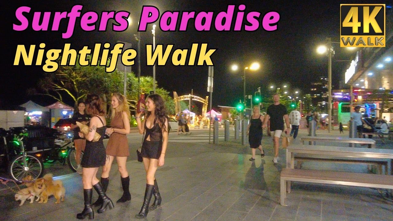 Nightlife in Gold Coast - Surfers Paradise Australia 🇦🇺 4k Walk April 2025