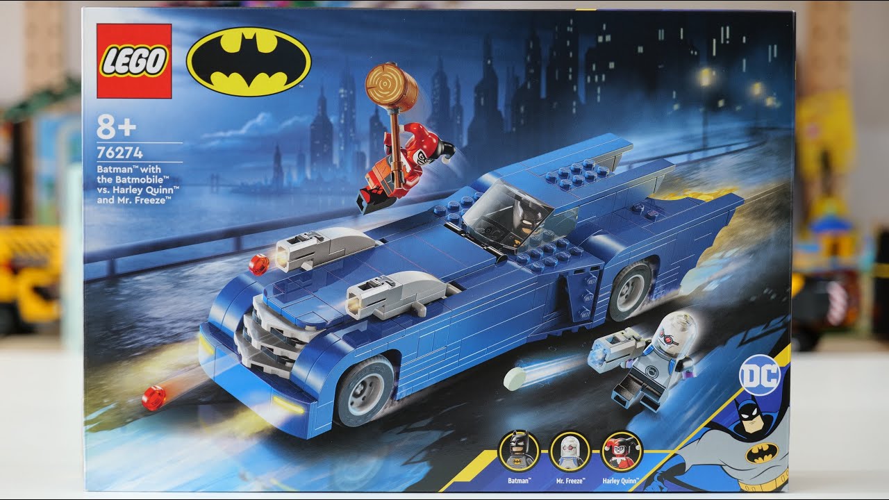 LEGO Batman 76274 Бэтмен с Бэтмобилем против Харли Квинн и Мистера Фриза – Обзор скоростной сборк...