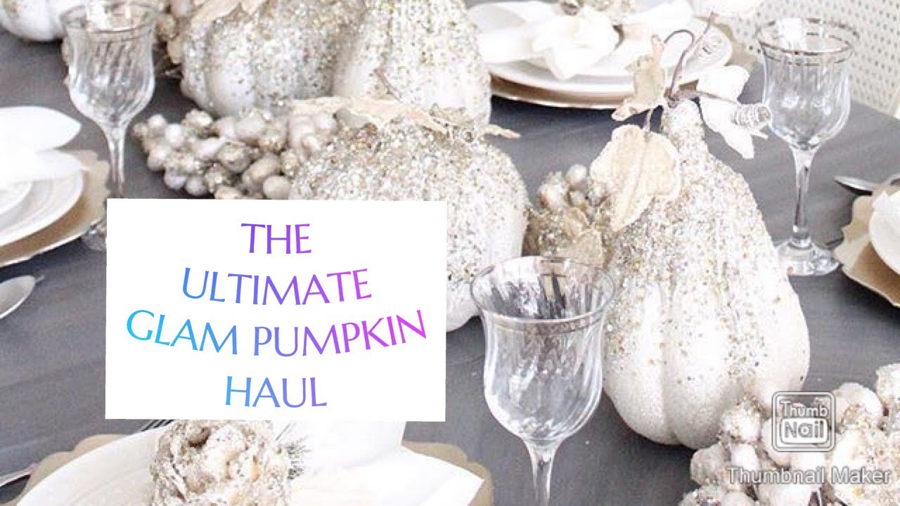 FALL DECOR HAUL/ SHOP WITH ME/ ULTIMATE GLAM PUMPKIN COLLECTION #tmbdesigns #glamhome #falldecor