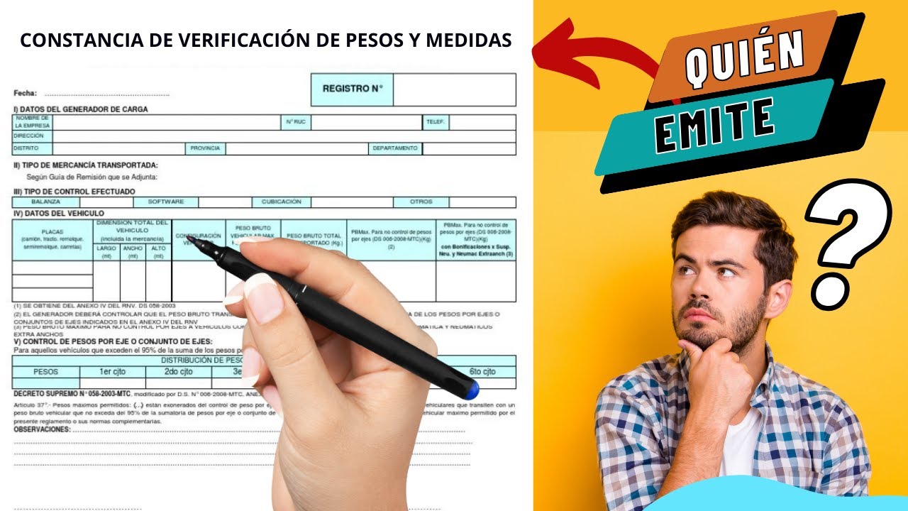 Descubre quién emite la Constancia de Verificación de pesos y medidas