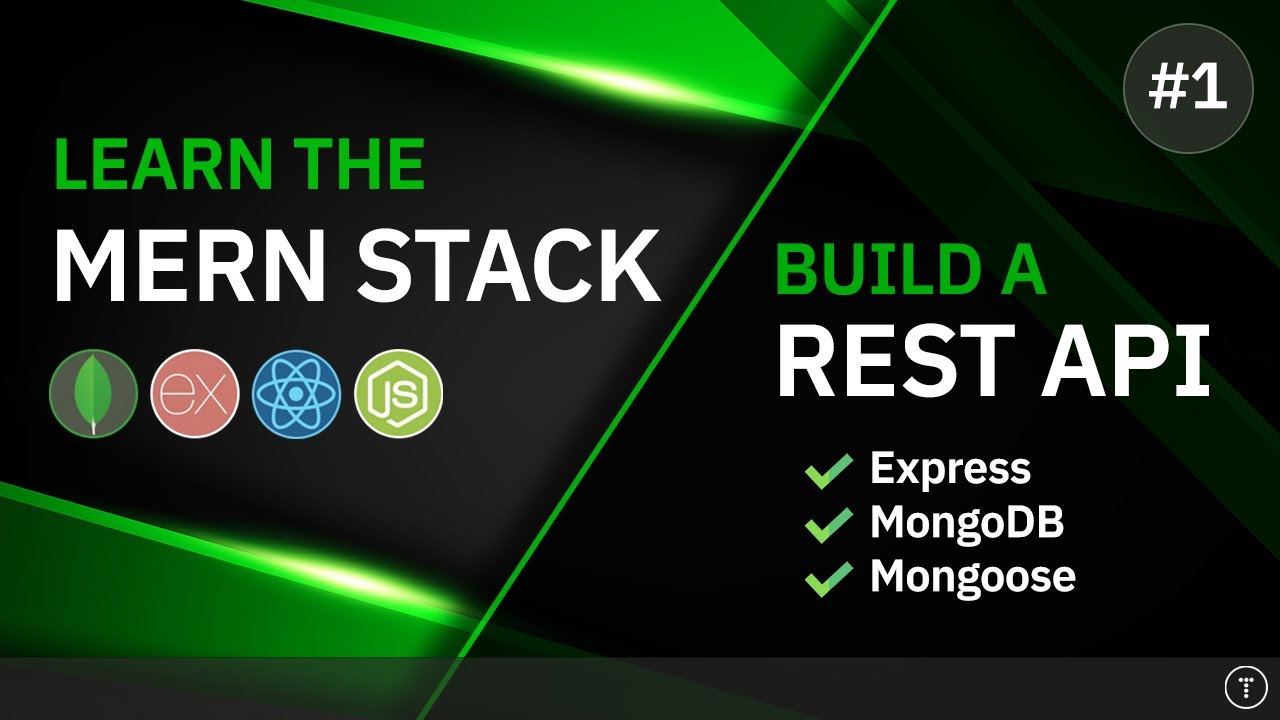 Learn The MERN Stack - Express & MongoDB Rest API
