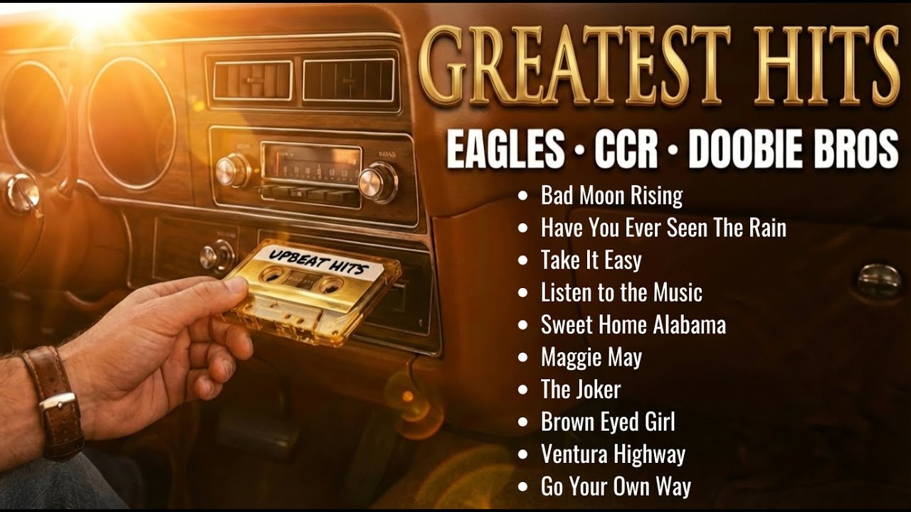 Top 100 Greatest Upbeat Rock Songs of All Time ☀️ Best 70s 80s Road Trip Hits (No Loops)