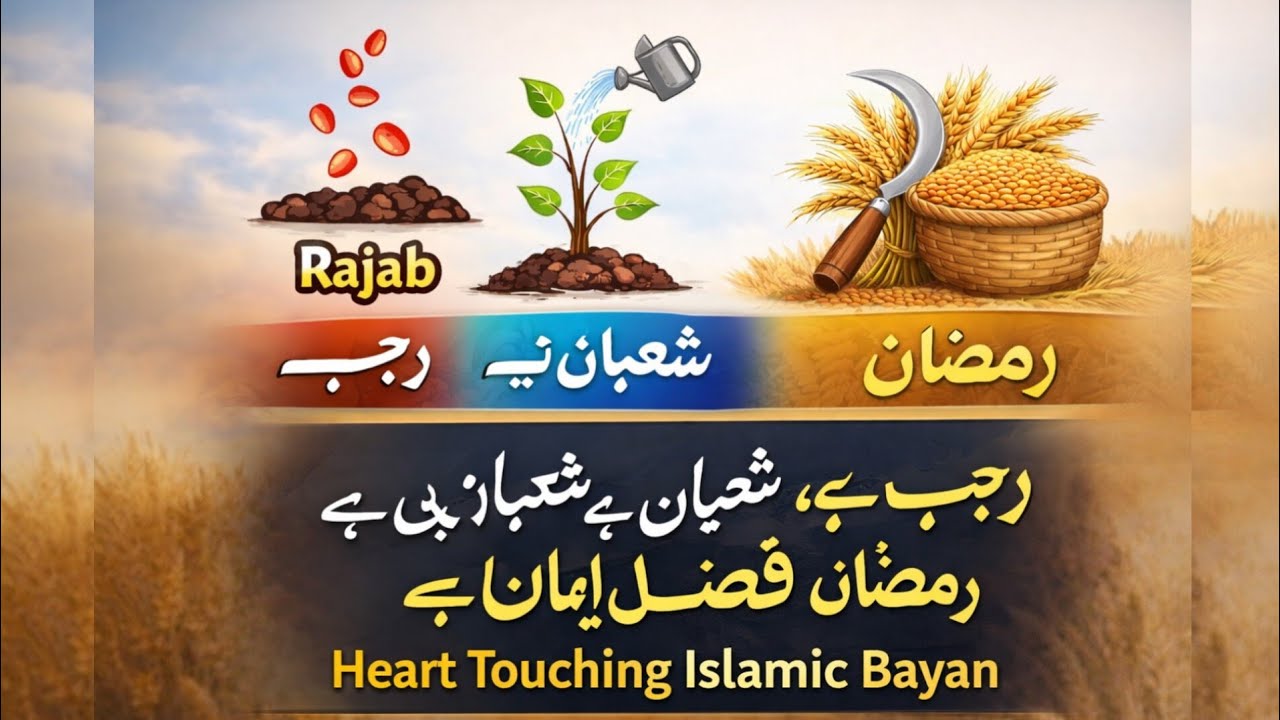 رجب بیج ہے، شعبان پانی ہے، رمضان فصلِ ایمان 🌙 | Heart Touching Islamic Bayan