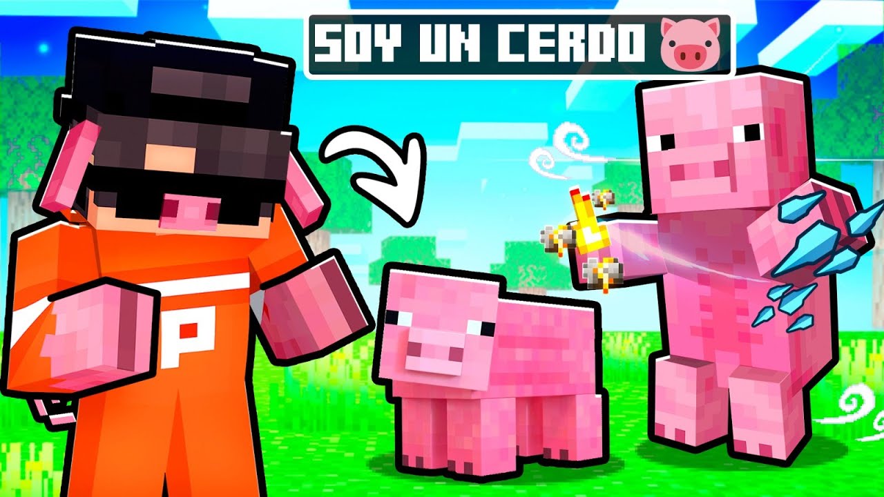 24 HORAS SIENDO UN CERDO EN MINECRAFT 🐷🤣 | PathoMC