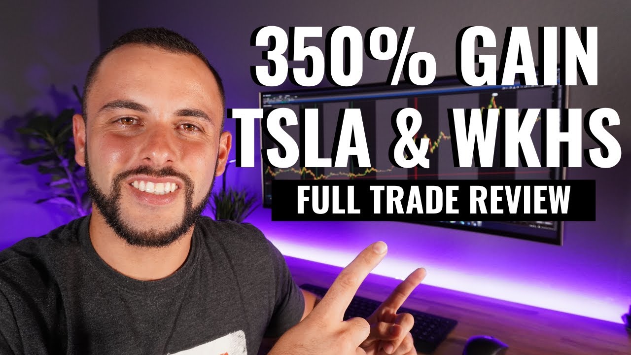 Making 350% Trading Options on WKHS & TSLA - Trade Review