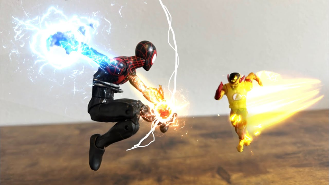 Spider-Man🕷️(Miles Morales) VS. Kid Flash⚡️(Wallace R. West) (Stop-Motion Film)