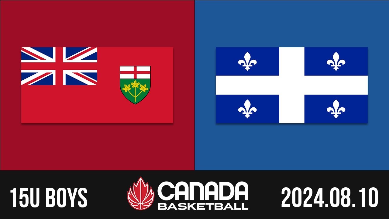 2024 Canada Basketball Nationals 🏀 15U BOYS GOLD: Ontario v Quebec [Aug 10, 2024]