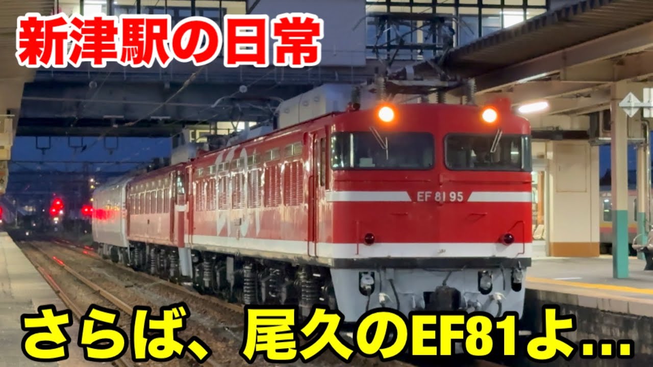 【新津駅の日常】さようならEF81-95・EF81-139・カヤ27-501...