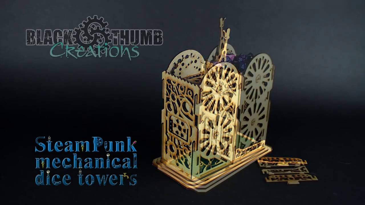 SteamPunk Mechanical Dice Tower