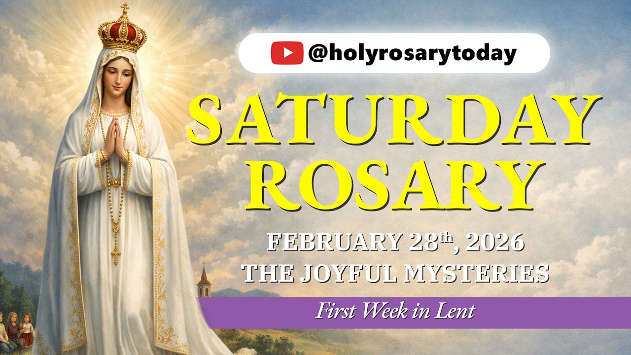 Saturday Holy Rosary 💜 February 28, 2026 💜 Joyful Mysteries Of The Rosary [VIRTUAL] #holyrosarytoday