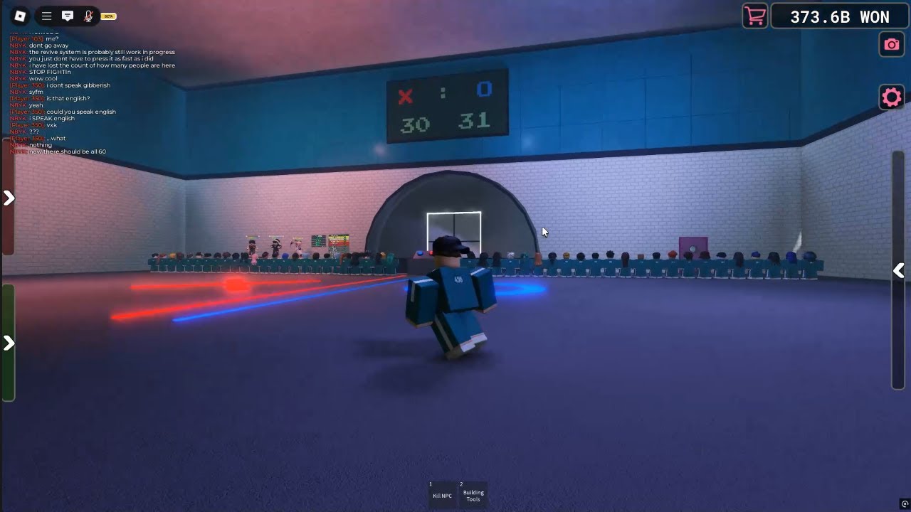 Playing Squid Game with NPCs (UPDATE & read desc) ROBLOX
