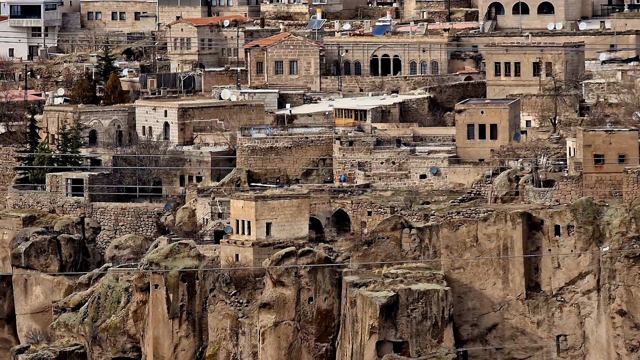 Kuş bakışı Kapadokya Cappadocia Gelveri Güzelyurt Aksaray 