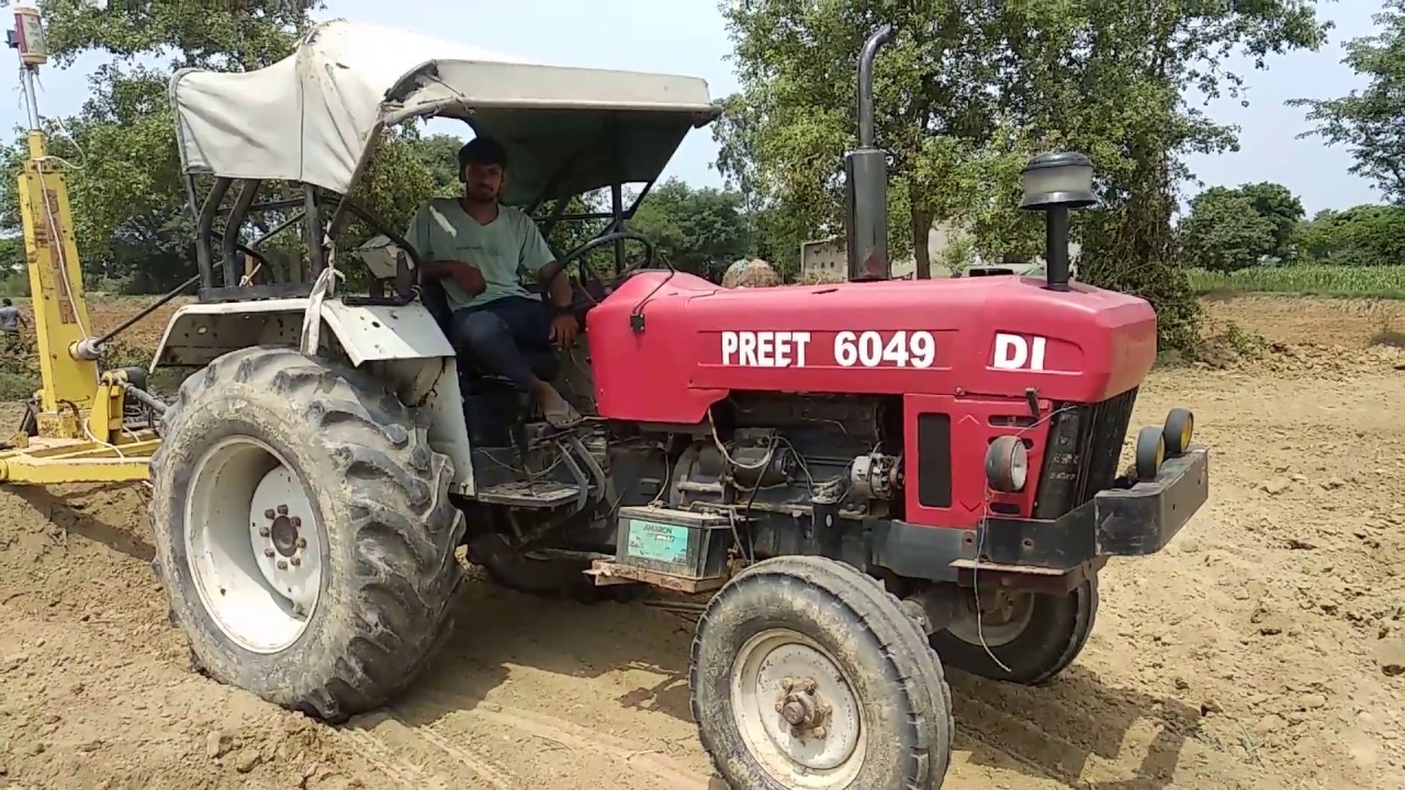 Preet 6049 tractor customer review in the field