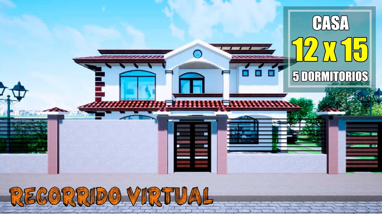 ▶️🎥 Recorrido Virtual || Casa CL 12 x 15 m || Casa 3D 🏠👷