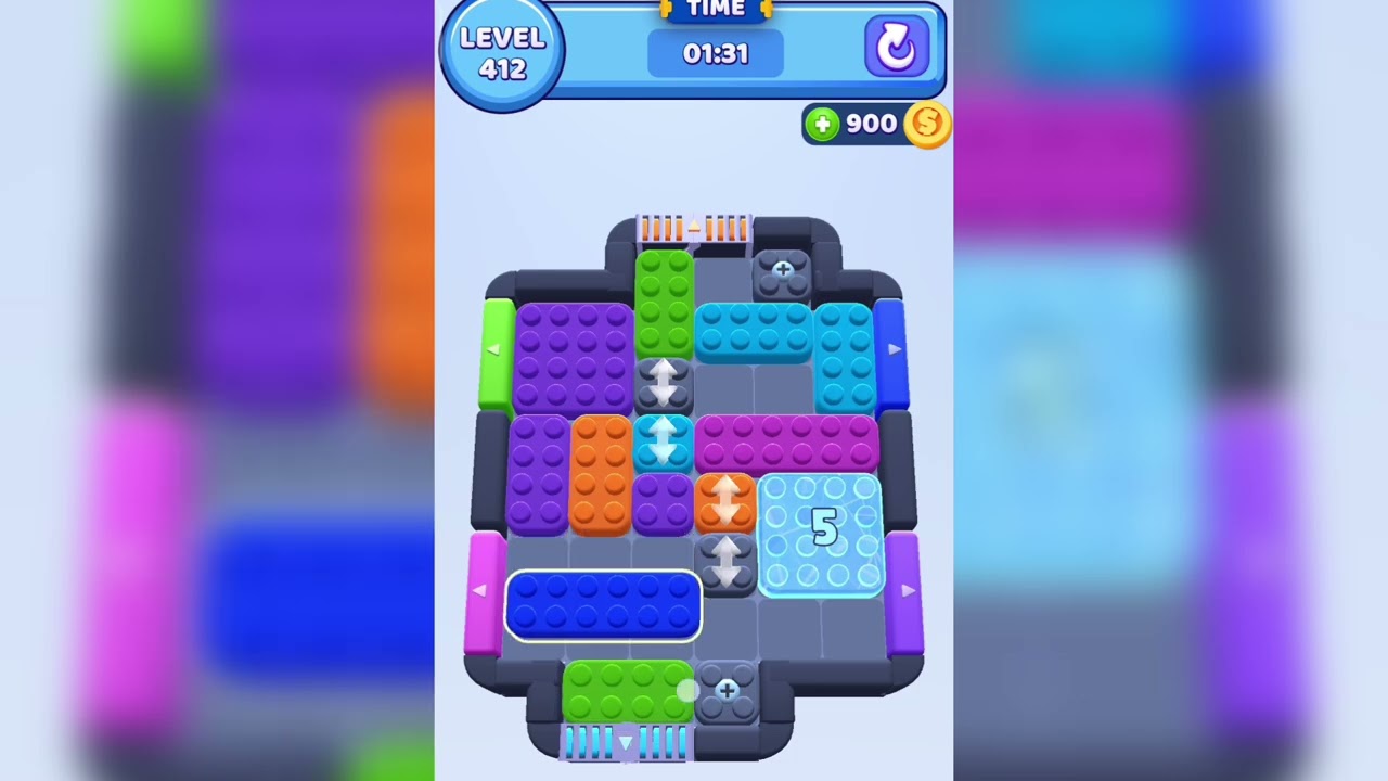 Color Block Jam Level 412 Walkthrough Solution