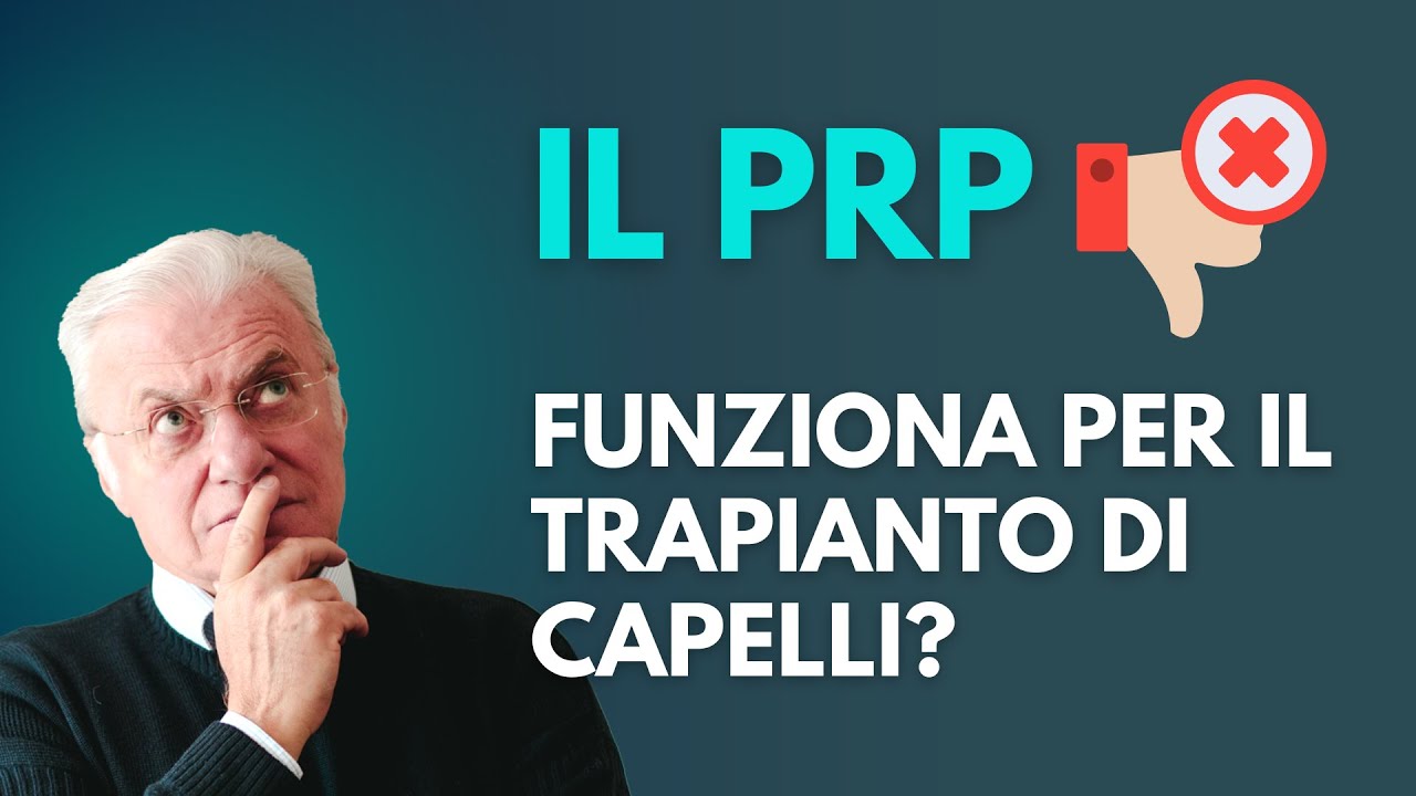 Il PRP funziona per migliorare il trapianto di capelli?