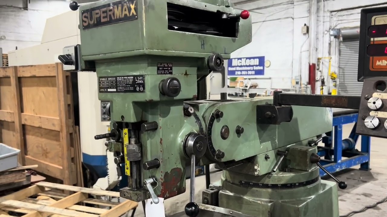 SUPERMAX YCM-16VA VERTICAL MILL 