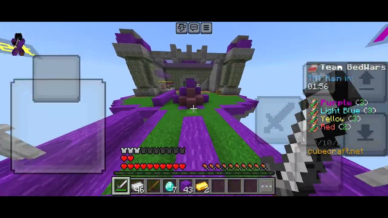Minecraft Bedwars⚔️🛌. Cubecraft Bedwars team of 4.
