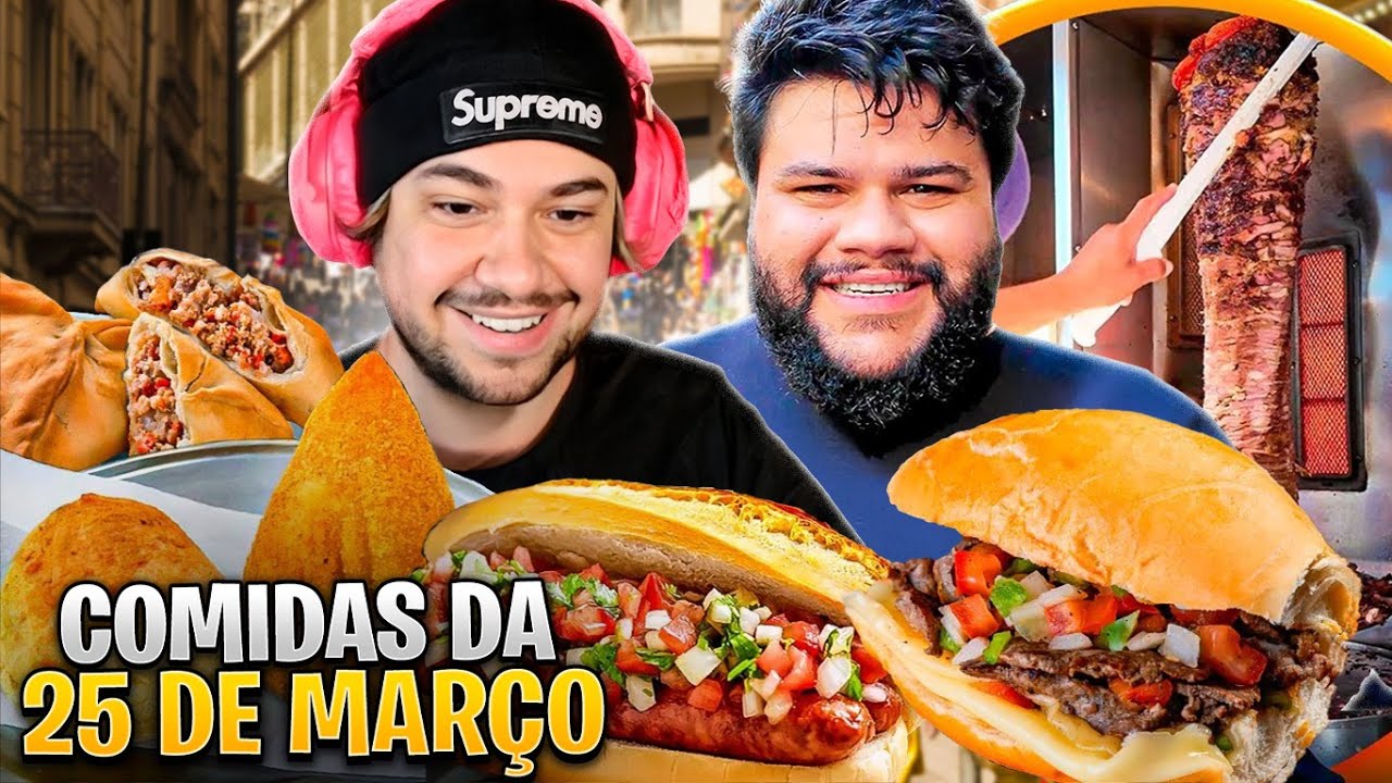 AS COMIDAS MAIS GOSTOSAS DA 25 DE MARÇO! - React Thiago Quatroque