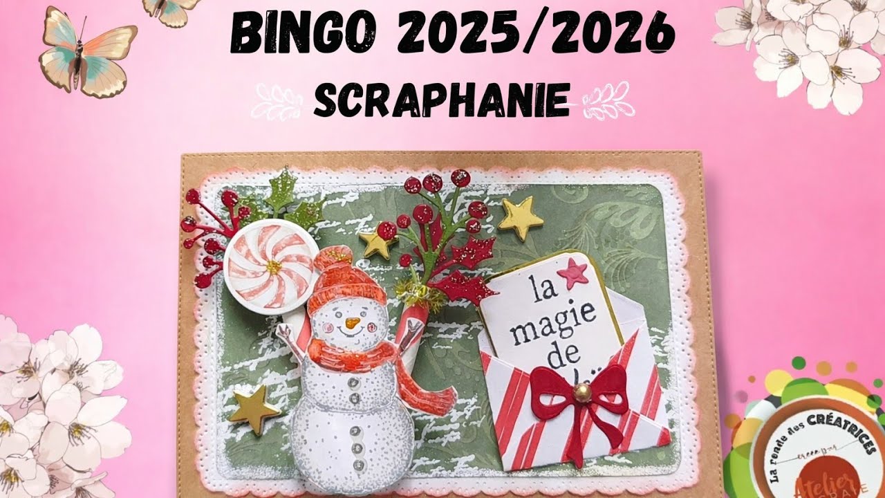 Bingo de décembre 2025 #larondedescreatrices  avec @ateliercraie-Sandrine 
