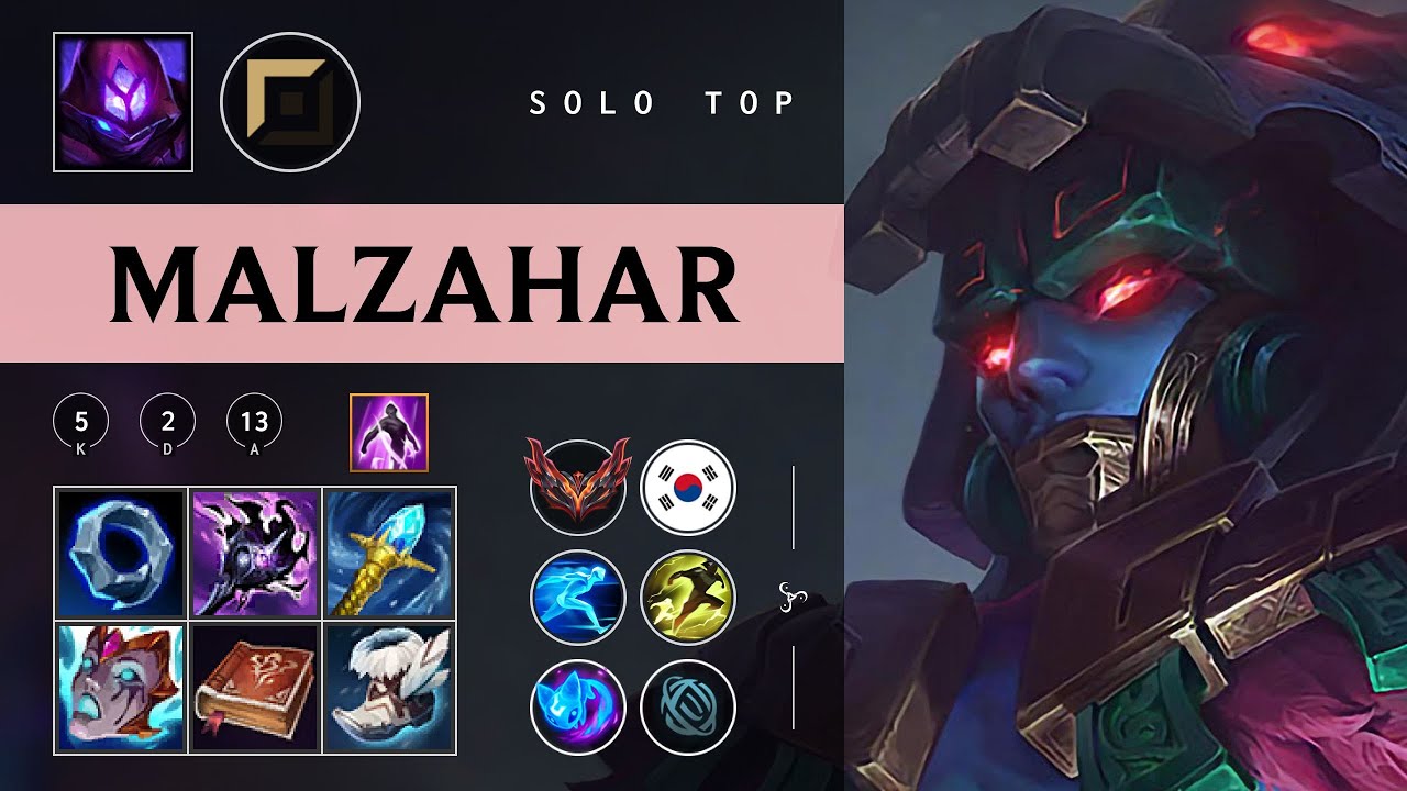 Malzahar Top vs Sion - KR Grandmaster Patch 26.01