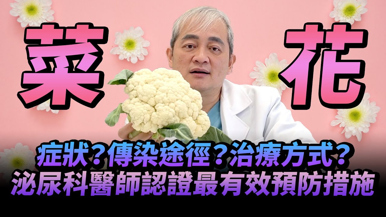 最常見的性病！菜花症狀.傳染途徑.治療方式大公開 泌尿科醫師告訴你最有效的預防措施【幸福醫師 莊豐賓醫師】