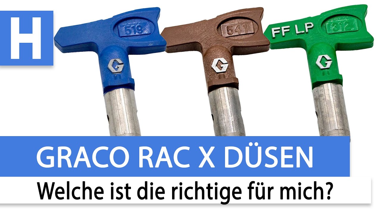 Graco Rac X Düsen - Einsatzzwecke und was es zu beachten gilt