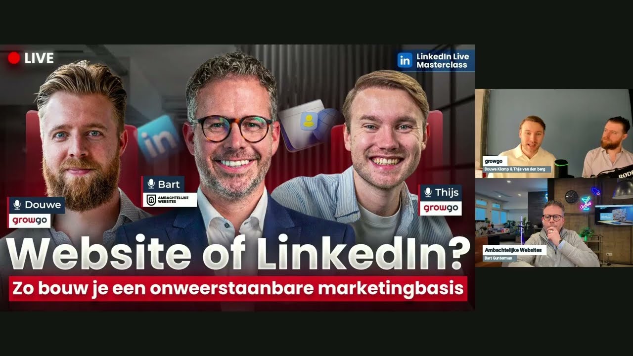Website of LinkedIn? Bekijk de Masterclass van GrowGo & Ambachtelijke Websites.