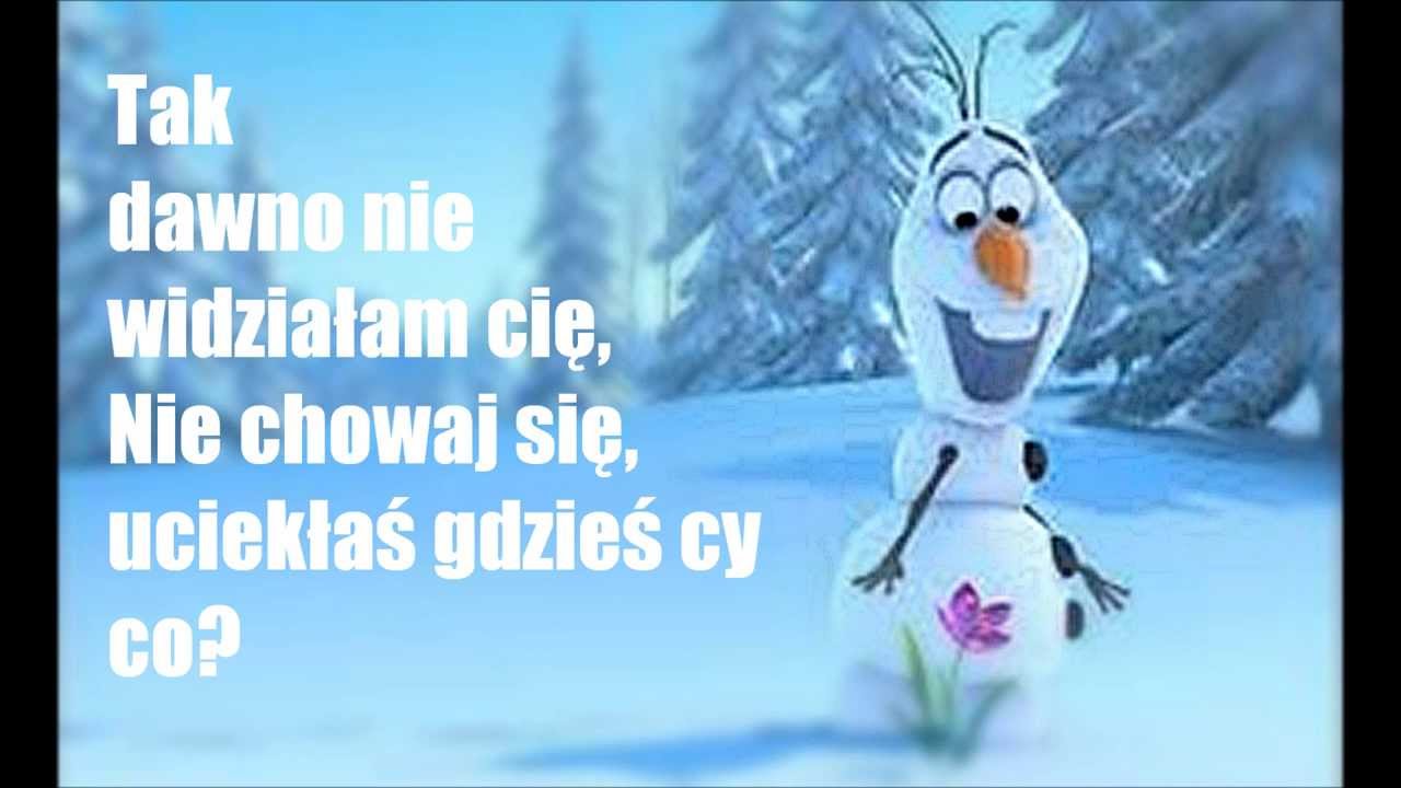 Kraina Lodu - Ulepimy dziś bałwana (tekst)
