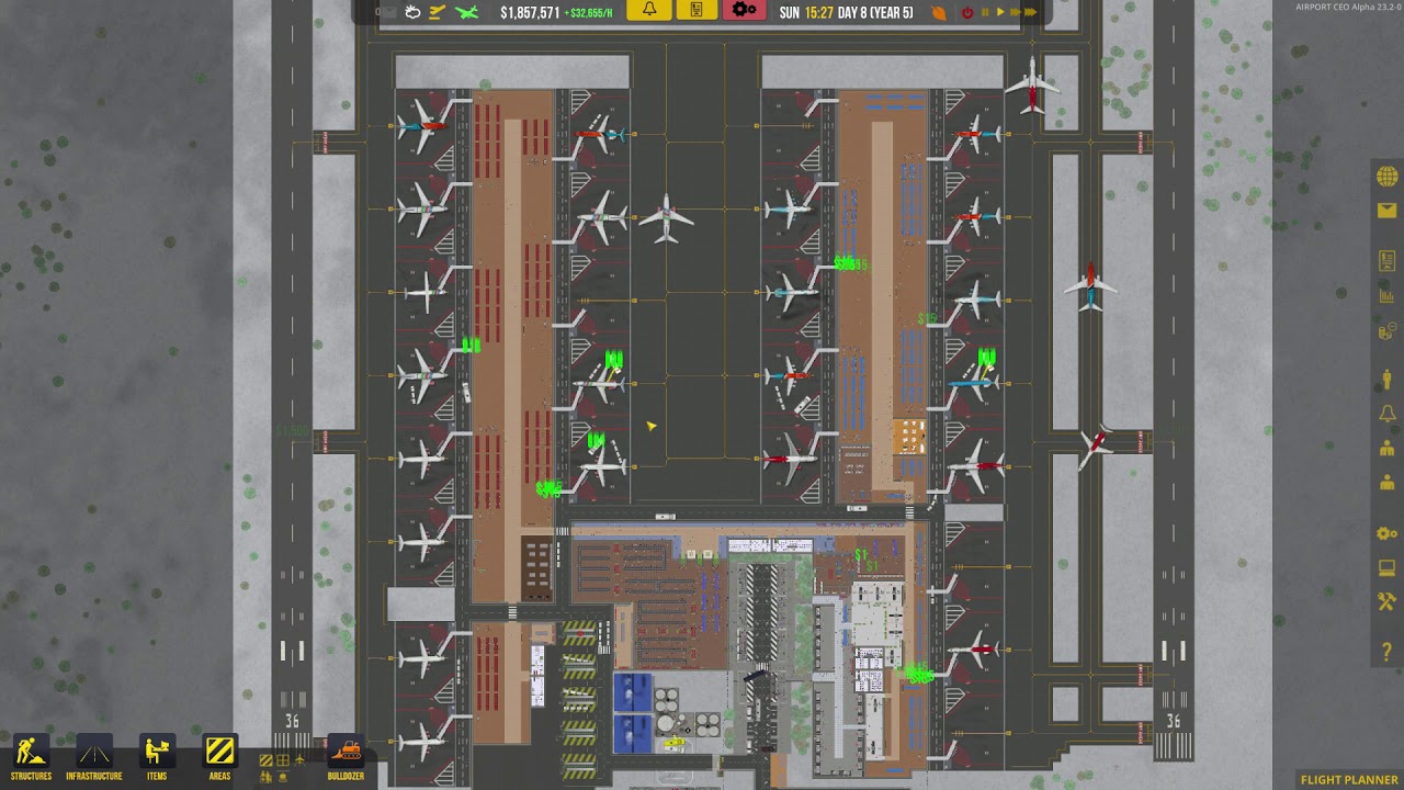 Airport CEO Large Airport Time Lapse