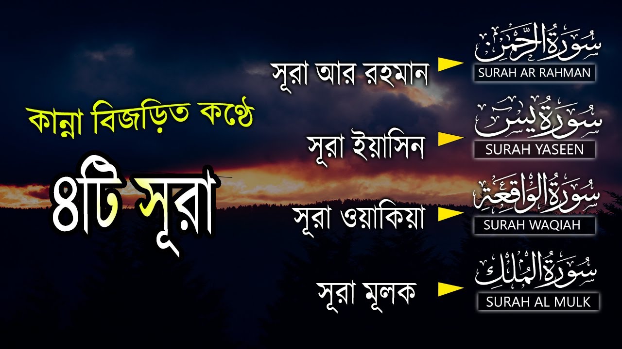 সূরা আর রহমান, সূরা ইয়াসিন, সূরা ওয়াকিয়া, সূরা মুলক | Best Quran Recitation by Zain Abu Kautsar