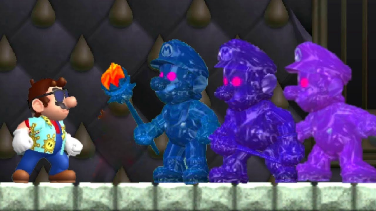 What if Shadow Mario was in New Super Mario Bros Wii?