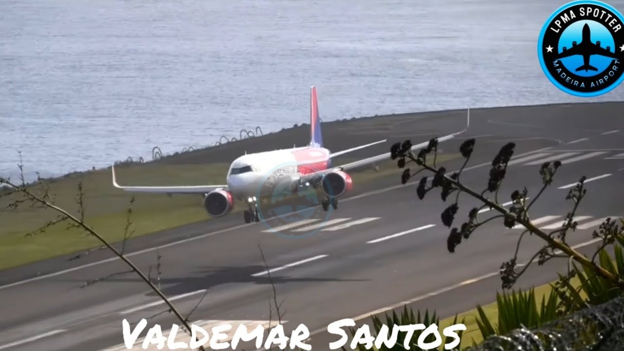 OUTSTANDING CROSS LANDING A321NX at Madeira Airport ✈️